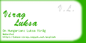 virag luksa business card
