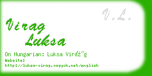 virag luksa business card